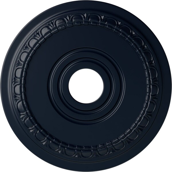 Ekena Millwork Munich Ceiling Medallion (Fits Canopies up to 5 5/8"), 17 1/2"OD x 3 5/8"ID x 1"P, Midnight Dream CM17MUMDF - main